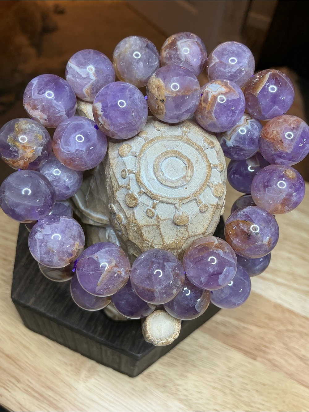 Amethyst and Crazy Lace 14mm - Picture 4 of 4